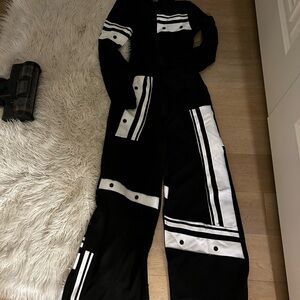 Fashion Nova Black and White Jumpsuit